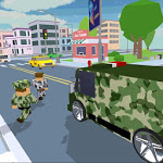 IBlocky Army City Rush Racer