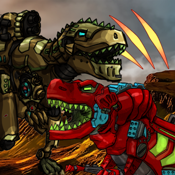 Dino Robot Battle Arena. Dinosaur խաղ