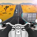 Motociclista in autostrada - Gara di traffico
