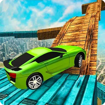 Impossible Tracks Stunt Car Racing გართობა: მანქანის თამაშები