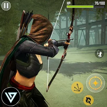 Ninja Archer Assassin FPS strelec: 3D igra brez povezave