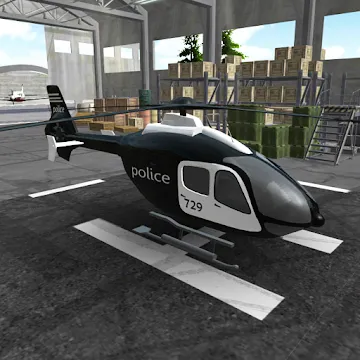 Simulador de helicóptero da policía
