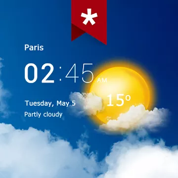 Transparent Clock and Weather Pro