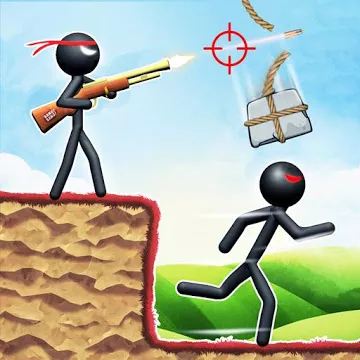 Stickman Reborn - משחקי יריות חינם של פאזל 2020