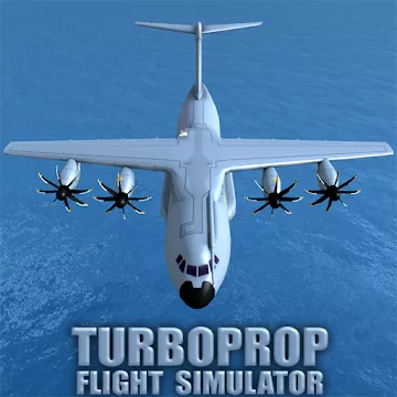 Turboprop ụgbọ elu Simulator 3D