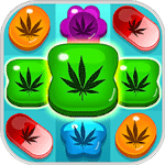 Weed Crush Match 3 Candy - logické hry ganja