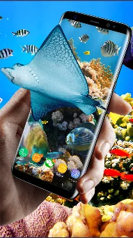 3D Underwater World Wallpaper screenshot