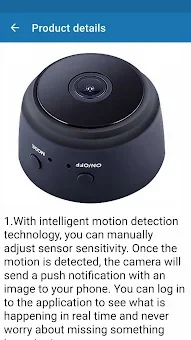 A9 Mini Wifi HD Camera Guide screenshot