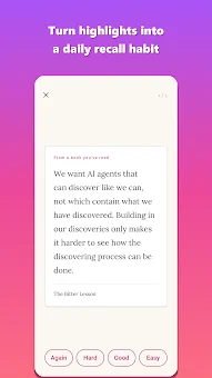 Acorny: Remember what you read screenshot