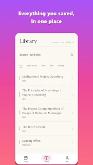 Acorny: Remember what you read screenshot