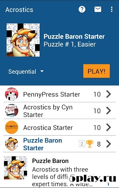 Acrostics Crossword Puzzles screenshot 2