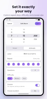 Alarmy: Smart Alarm Clock screenshot