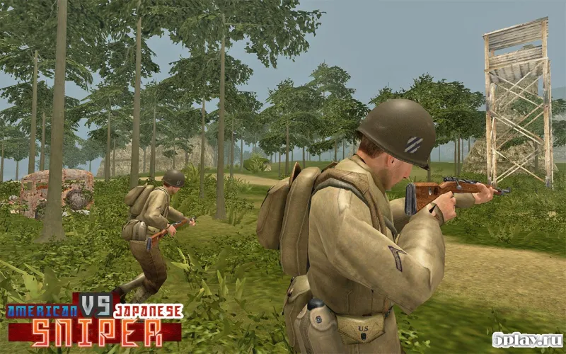 American vs Japanese Sniper - Hunter Survival FPS screenshot 4