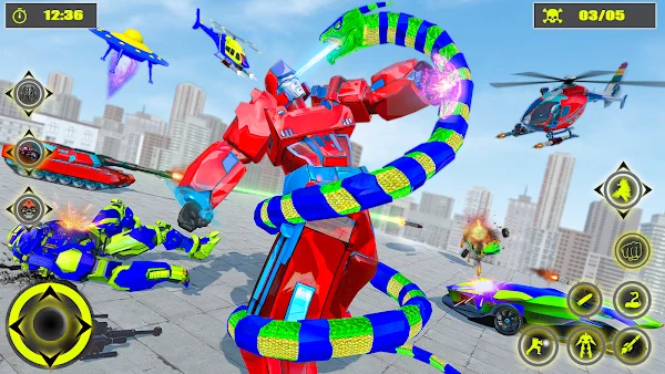 Anaconda Robot Car Robot Game screenshot