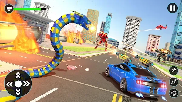 Anaconda Robot Car Robot Game screenshot