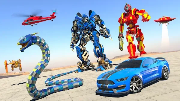 Anaconda Robot Car Robot Game screenshot