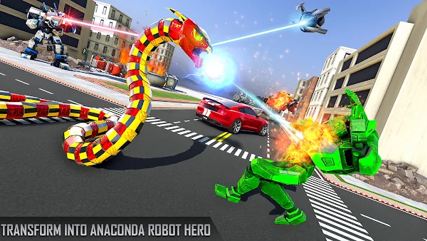 Anaconda Robot Car Robot Game screenshot