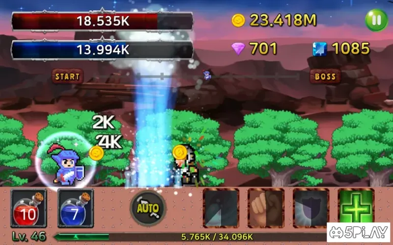 Angry Baby - Side-scroll Idle RPG screenshot 4