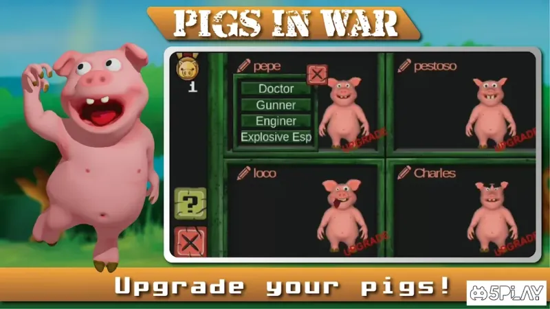 Angry Pigs In War Strategy offline Games v19 screenshot 2