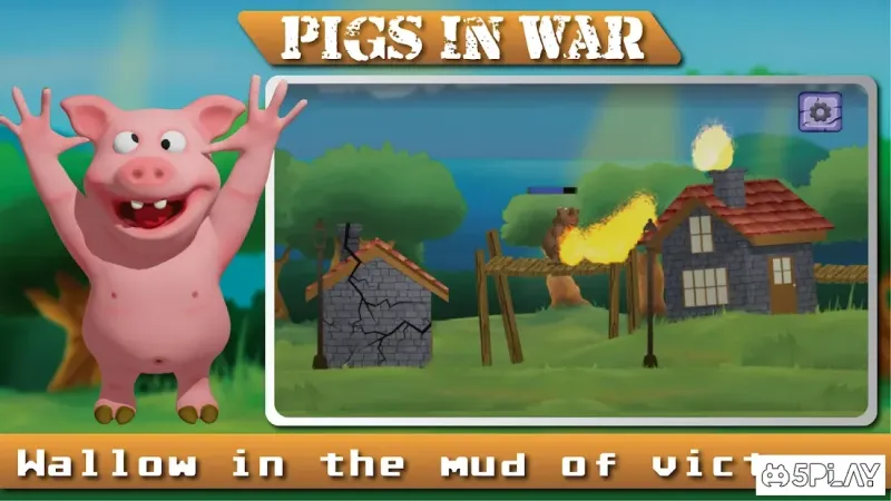 Angry Pigs In War Strategy offline Games v19 screenshot 3