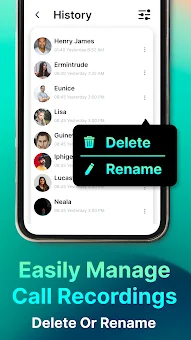 Auto Call recorder App screenshot