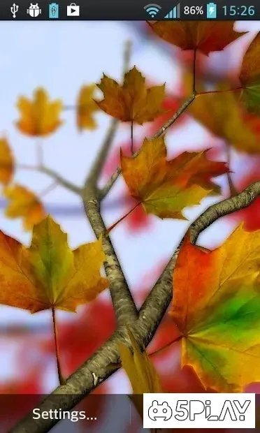 Autumn Leaves in HD Gyro 3D Parallax Wallpaper screenshot 1