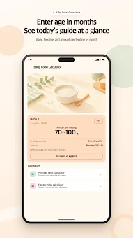 Baby Food Calculator screenshot