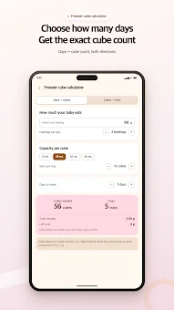 Baby Food Calculator screenshot