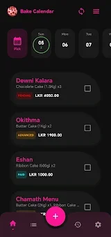 Bake Calendar screenshot