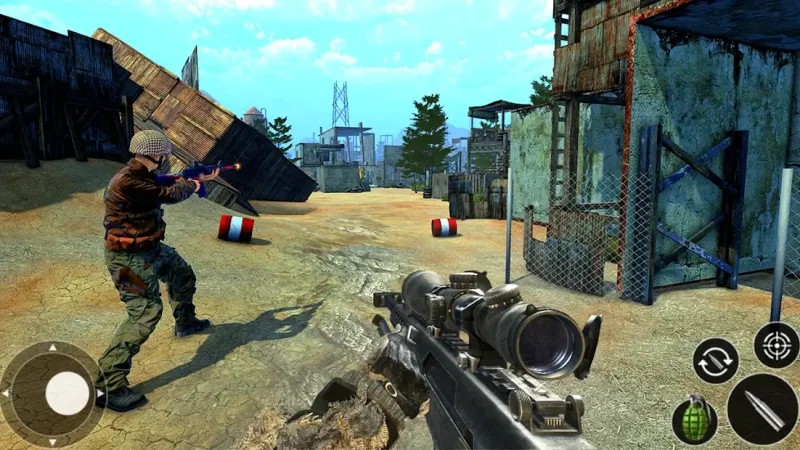 Battleground Free Firing Squad Fire Shooting Game v2 screenshot 3
