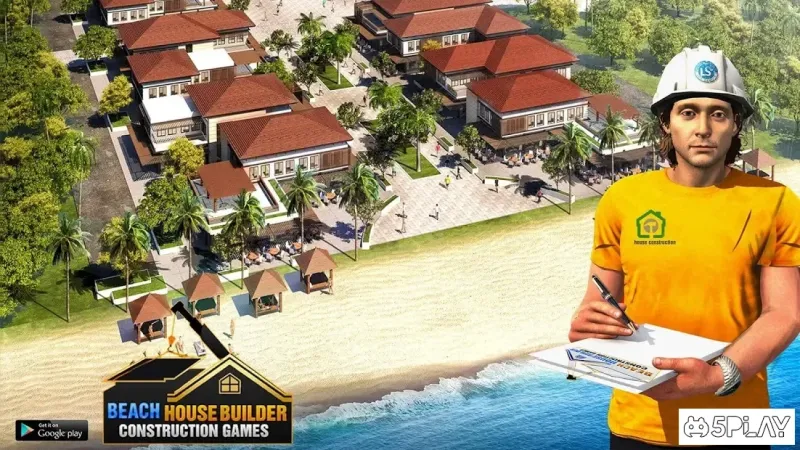 Beach House Builder Construction Games 2018 screenshot 4