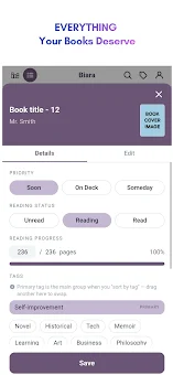 Biara: library to track books screenshot