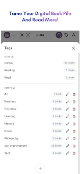 Biara: library to track books screenshot
