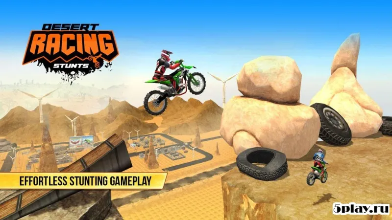 Bike Stunts - Desert screenshot 2
