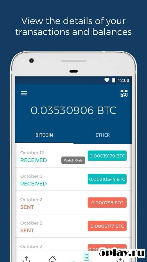 Blockchain Wallet. Bitcoin, Bitcoin Cash, Ethereum screenshot 2