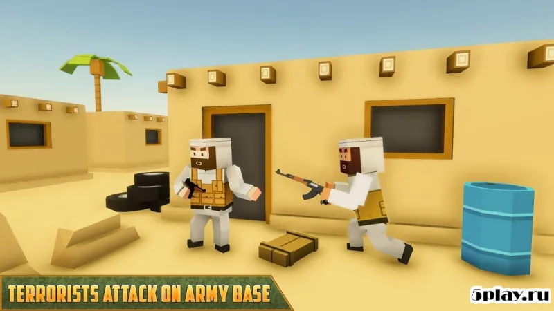 Blocky Army Base: Modern War Strike screenshot 3