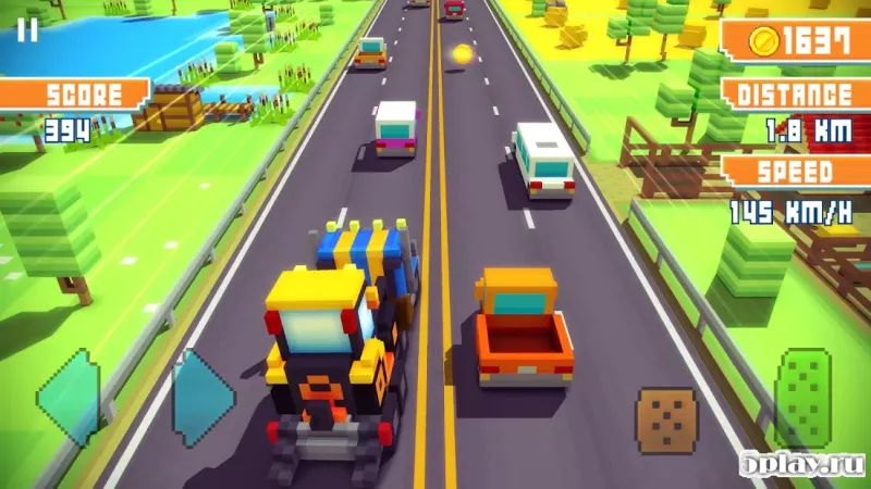 Blocky Highway: Traffic Racing screenshot 3