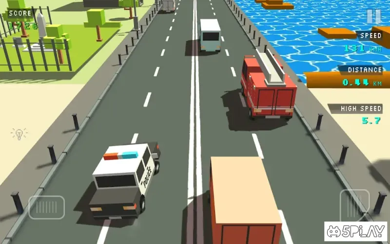 Blocky Traffic Racer screenshot 2