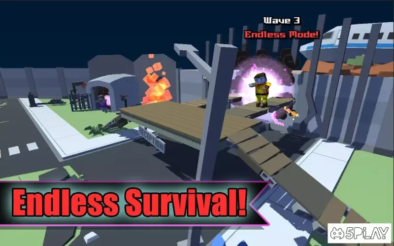 Blocky Zombie Survival screenshot 2