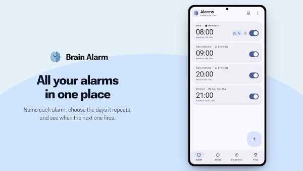 Brain Alarm - Alarm Clock screenshot