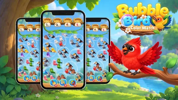 Bubble Bird: Color Match screenshot