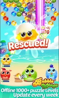 Bubble Wings: bubble shooter screenshot