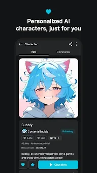 BubbleChat - AI character chat screenshot