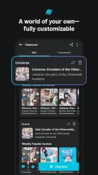 BubbleChat - AI character chat screenshot