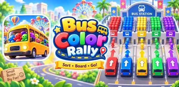 Bus Color Rally screenshot