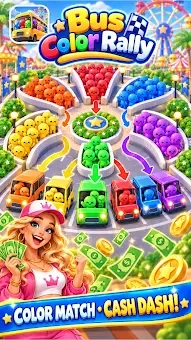 Bus Color Rally screenshot