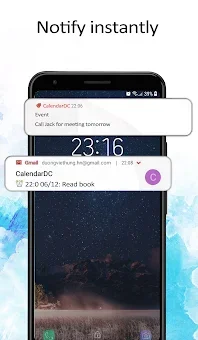 CalendarDC: reminder, widgets screenshot
