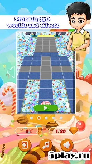 Candy Sky: Rolling 3D screenshot 2