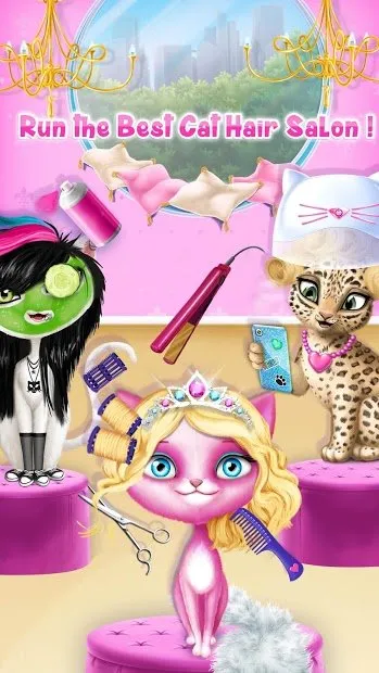 Cat Hair Salon Birthday Party - Virtual Kitty Care screenshot 2