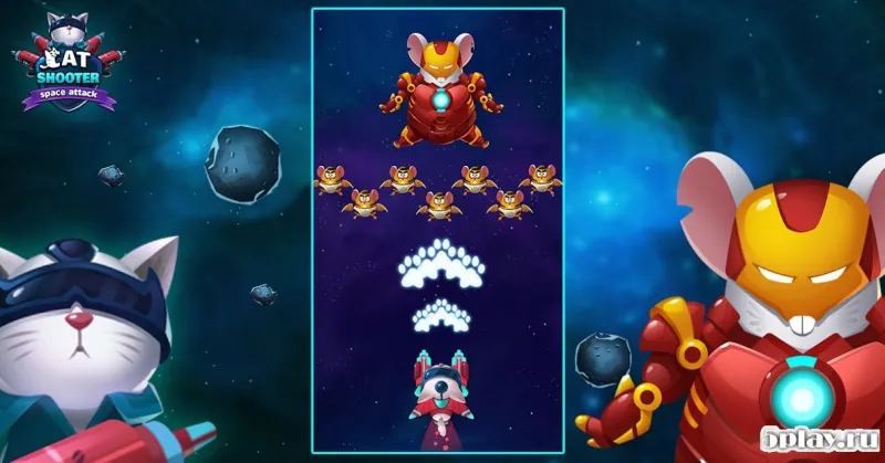 Cat Invaders -  Galaxy Attack Space Shooter 1.0 screenshot 4